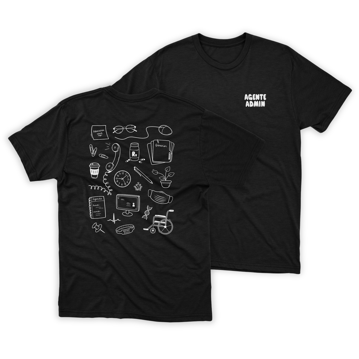 T-shirt "Agent/e admin"