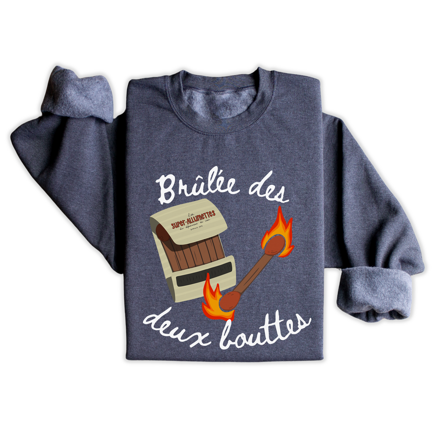 Coton Ouaté/T-shirt "Brûlée Des Deux Bouttes"