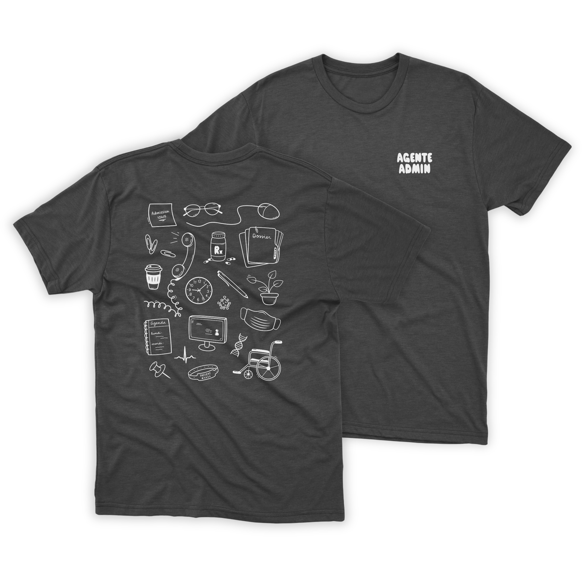 T-shirt "Agent/e admin" 