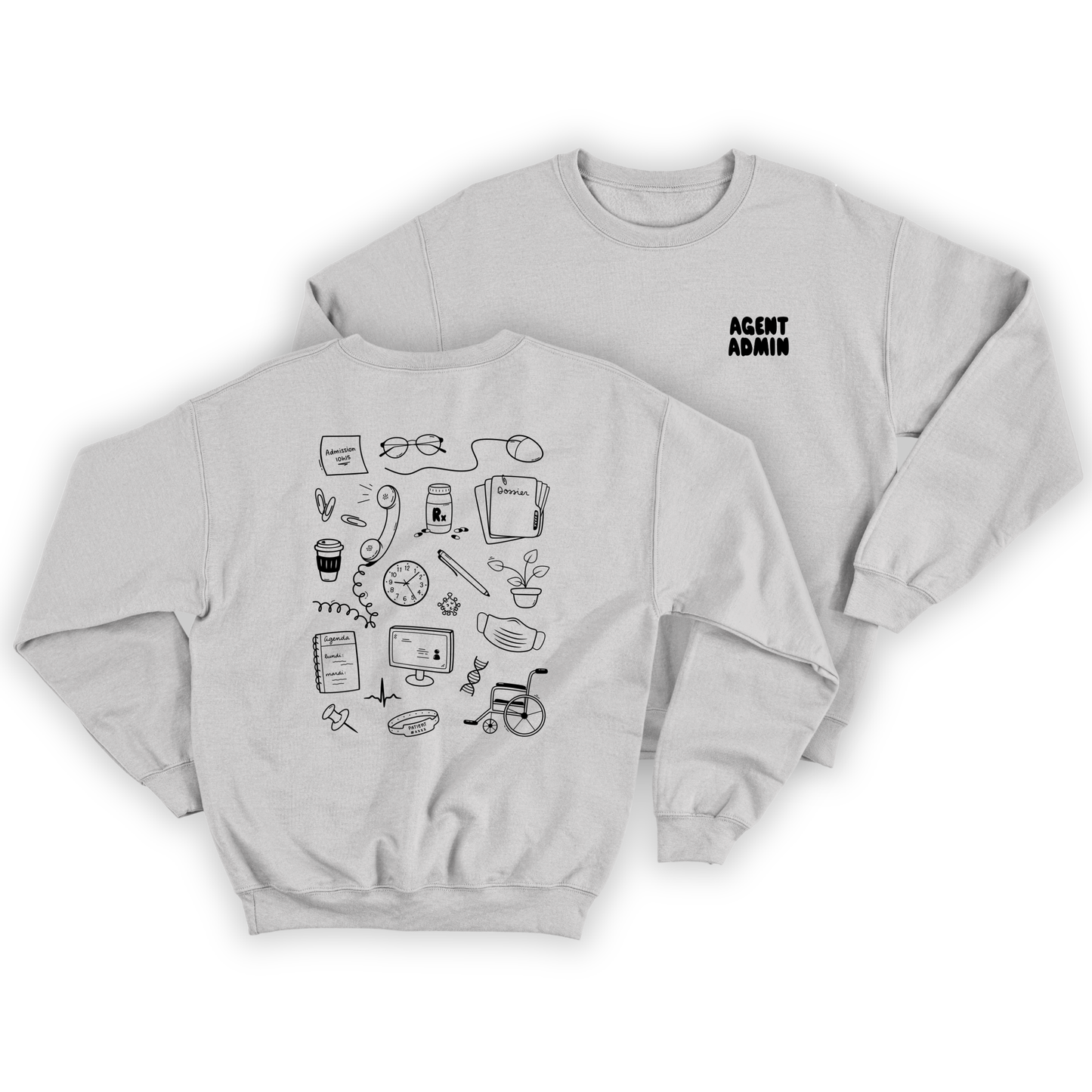 Crewneck "Agent/e admin"