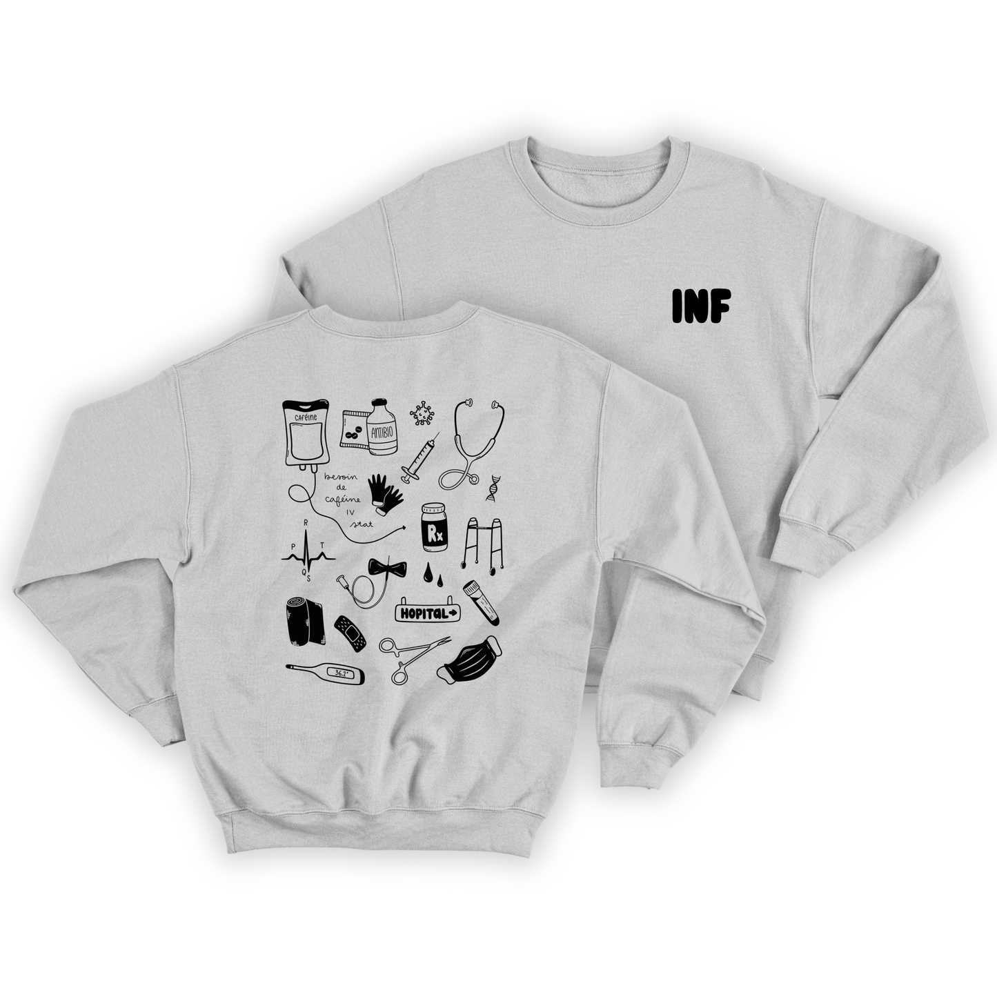 Crewneck "Soins infirmiers"