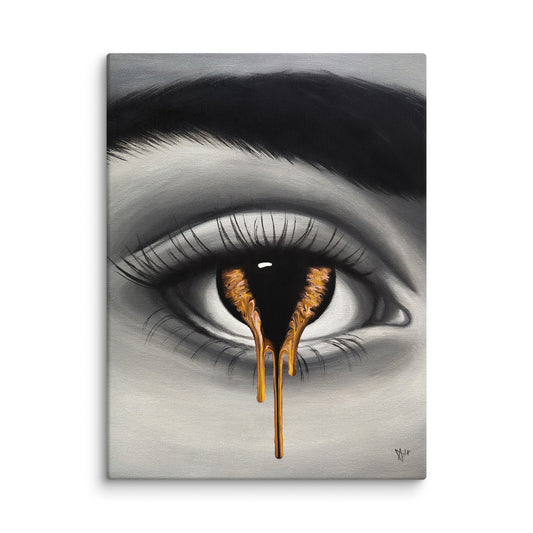 EYE 1 Canvas Print (GOLD)