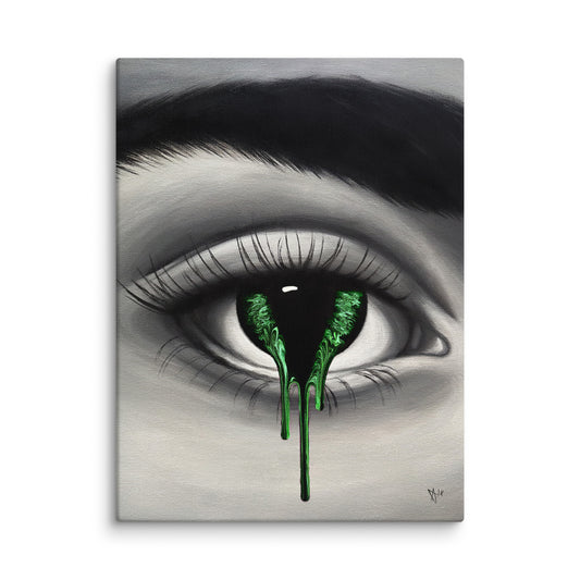 EYE 1 Canvas Print (GREEN)