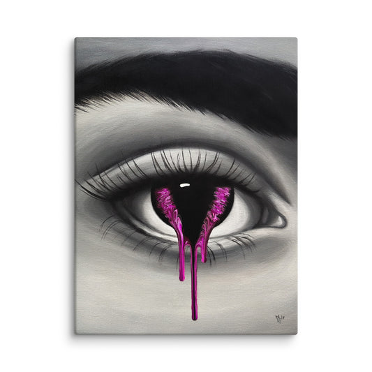 EYE 1 Canvas Print (VIOLET)