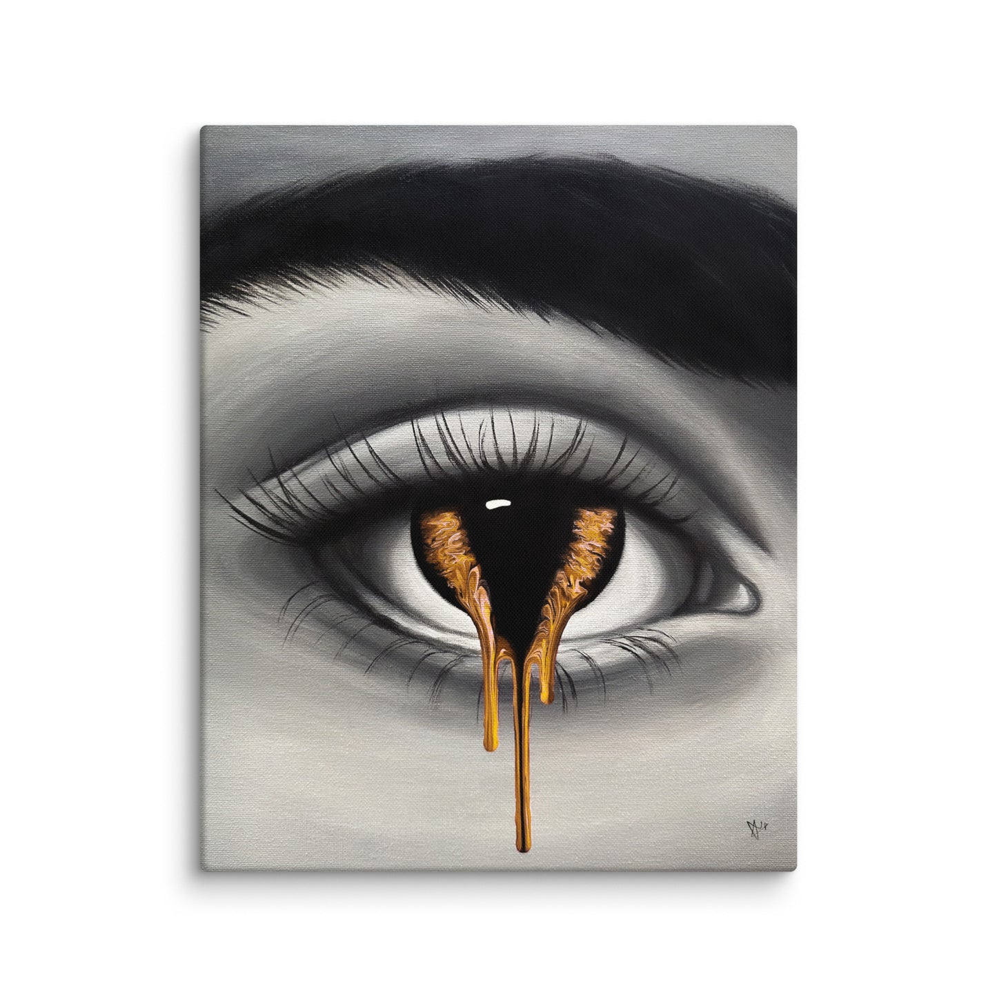 EYE 1 Canvas Print (GOLD)