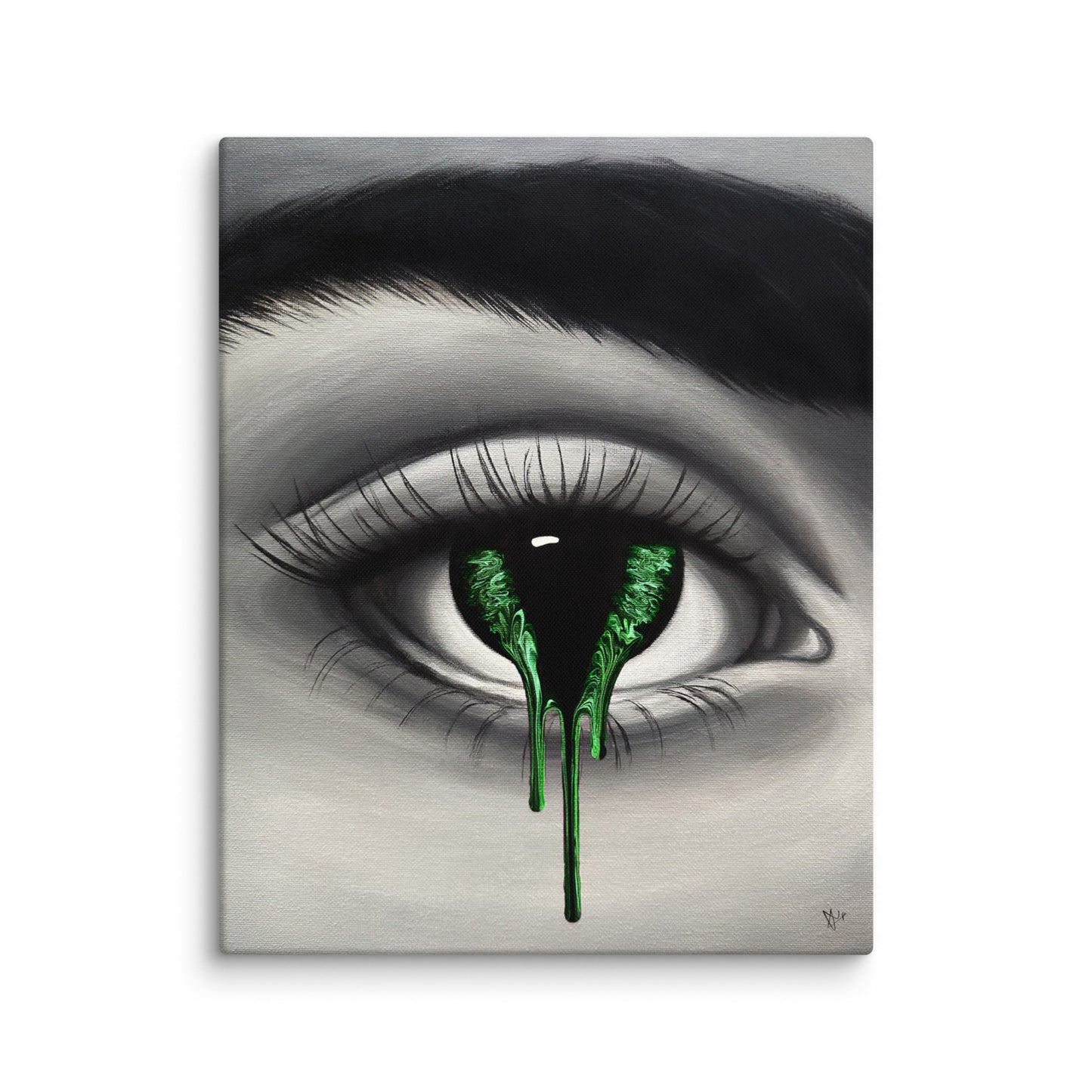 EYE 1 Canvas Print (GREEN)